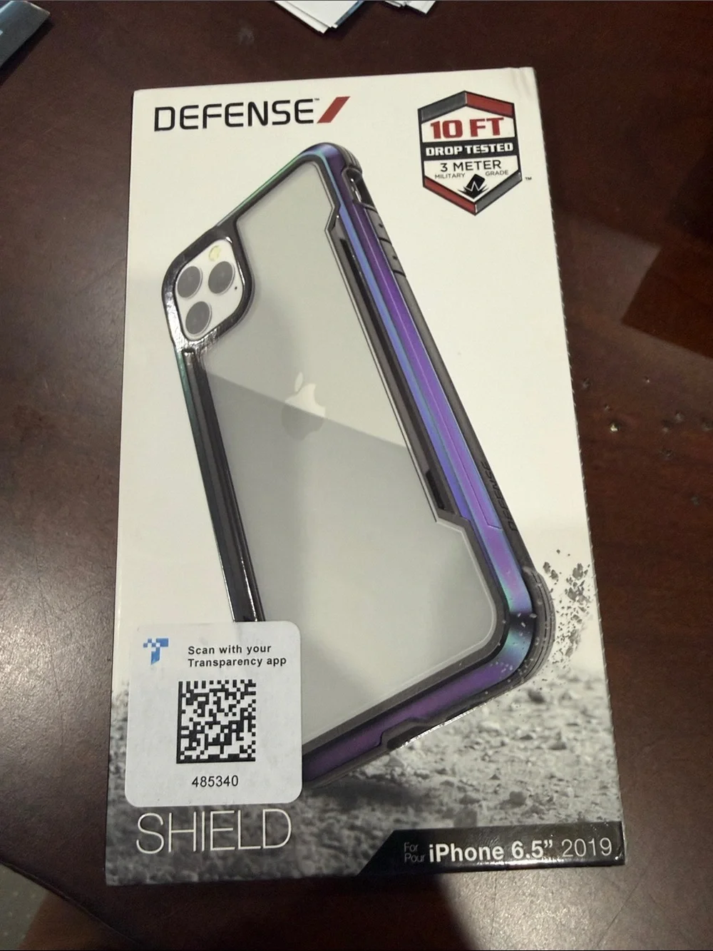 Defense Shield Clear Purple iPhone 6.5